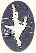 Susan & Gary  of Fly Right doing a Lindy Kick